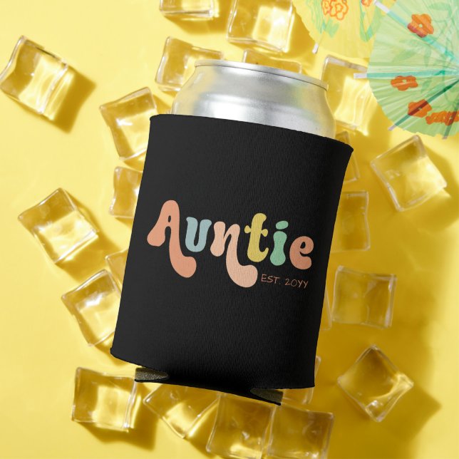 Rafraîchisseur Pour Canette Tante personnalisée super établie | Cadeaux pour l (Été in situ)