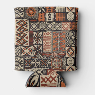 Rafraîchisseur Pour Canette Tapa hawaïen : Patchwork tribal