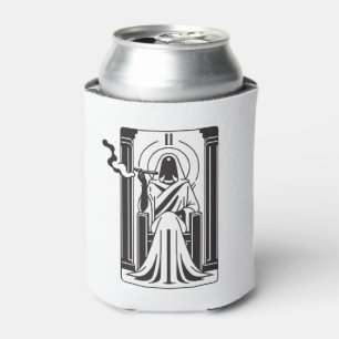 Rafraîchisseur Pour Canette Tarot Grande Prêtresse Fumant de l'Herbe 