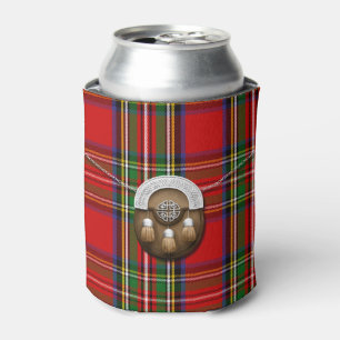Rafraîchisseur Pour Canette Tartan et escarcelle de Stewart de clan