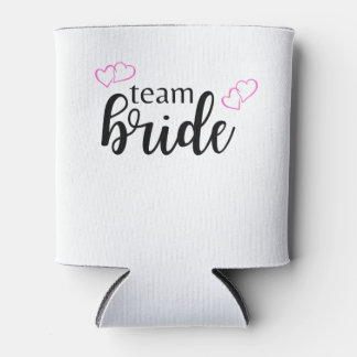 Rafraîchisseur Pour Canette Team Bride Double Coeur - lettrage noir