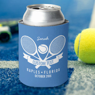 Rafraîchisseur Pour Canette Tennis Racquet & Ball Player Club Team Custom
