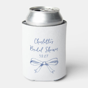 Rafraîchisseur Pour Canette Tenue de soirée coquette écriture manuscrite bleu