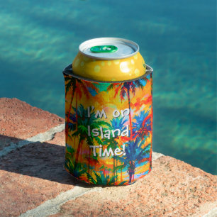 Rafraîchisseur Pour Canette [Tequila Sunrise] Boisson Tropicale de l'Île au Te