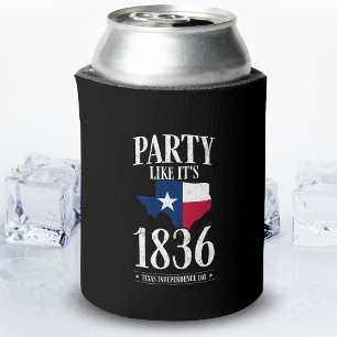 Rafraîchisseur Pour Canette Texas Independence Day 1836 State Flag Party Accue