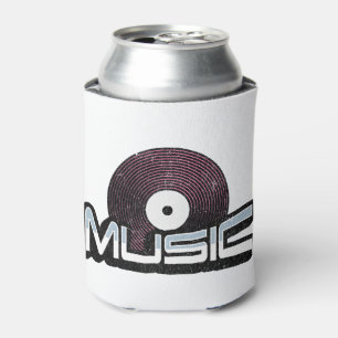 Rafraîchisseur Pour Canette Texte de musique avec enregistrement vinyle