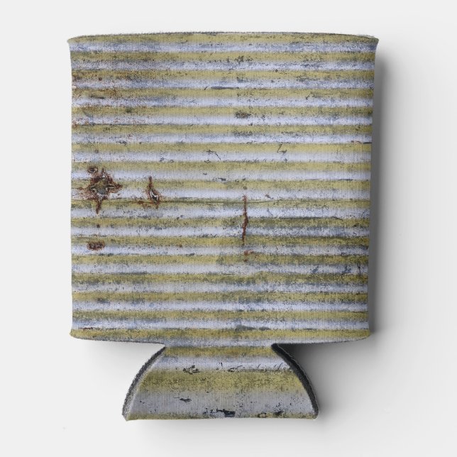 Rafraîchisseur Pour Canette Texture de zinc rouillé, arrière - plan de grunge  (Devant)