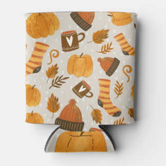 Rafraîchisseur Pour Canette Thème d'automne Motif en mosaïque