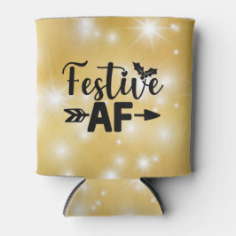 Rafraîchisseur Pour Canette Thème de Noël "Festive AF" peut refroidir