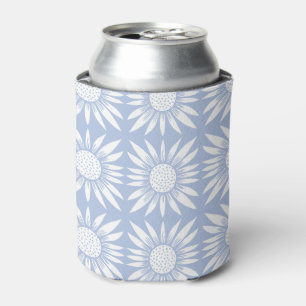 Rafraîchisseur Pour Canette Tile de tournesol Motif bleu blanc