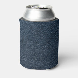 Rafraîchisseur Pour Canette Tissu bleu cuir Tartan Crocodile peau