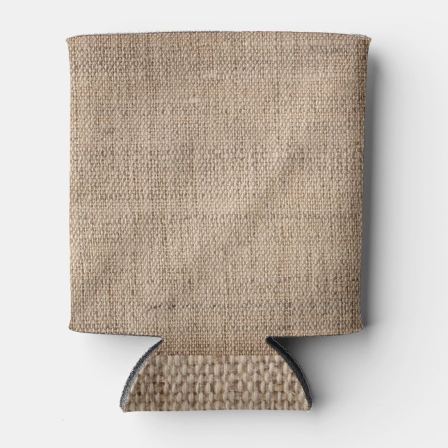 Rafraîchisseur Pour Canette Toile de lin de l'artiste : texture grossière (Devant)