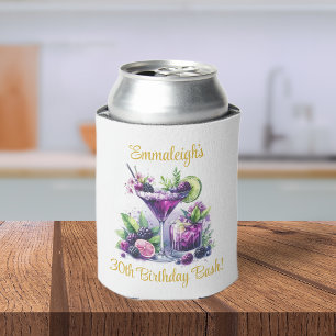 Rafraîchisseur Pour Canette Tons de violet : Un Bassin d'Anniversaire Bleu-Vio