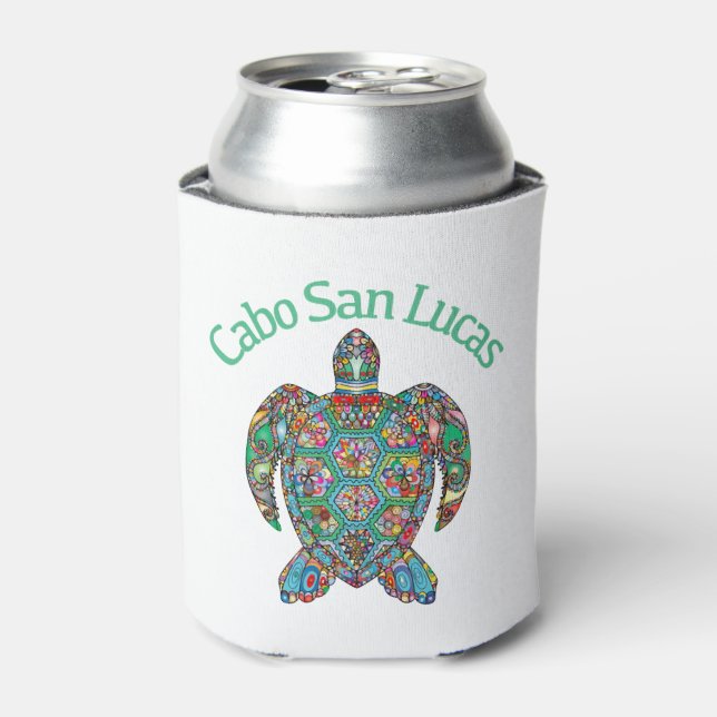 Rafraîchisseur Pour Canette Tortue tribale Cabo San Lucas (Can devant)