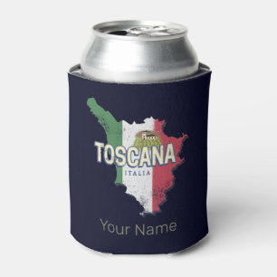 Rafraîchisseur Pour Canette Toscane Italie Région Rétro Carte Fattoria Vintage