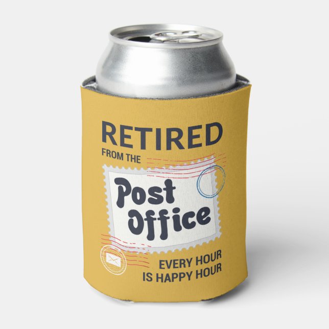 Rafraîchisseur Pour Canette Travailleur de la poste retraité Mailman Funny (Can devant)