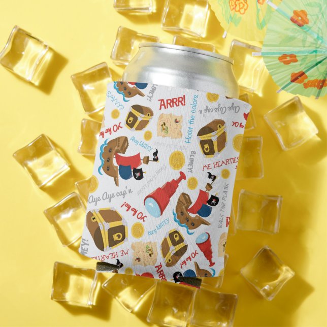 Rafraîchisseur Pour Canette Treasure Island Party Pirate Can Cooler (Été in situ)