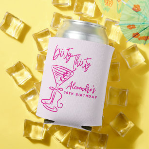 Rafraîchisseur Pour Canette Trendy Rose Dirty Thirty 30e Anniversaire