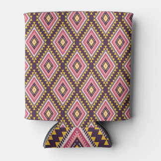 Rafraîchisseur Pour Canette Tribal Aztec, motif vintage géométrique.