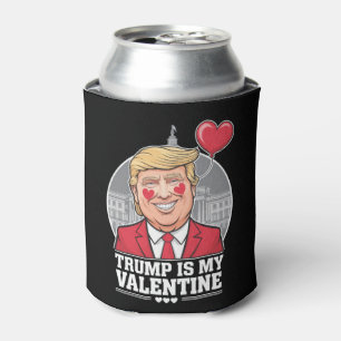 Rafraîchisseur Pour Canette Trump est mon Valentin Rétro Saint-Valentin 