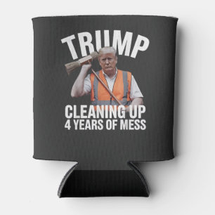Rafraîchisseur Pour Canette Trump nettoie 4 ans de déchets de poubelle