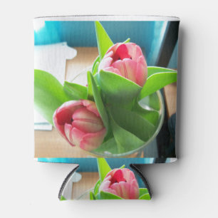 Rafraîchisseur Pour Canette Tulips de bureau rose