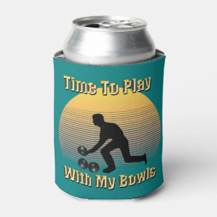 Rafraîchisseur Pour Canette Turquoise Bowles de pelouse Playtime, Can Cooler