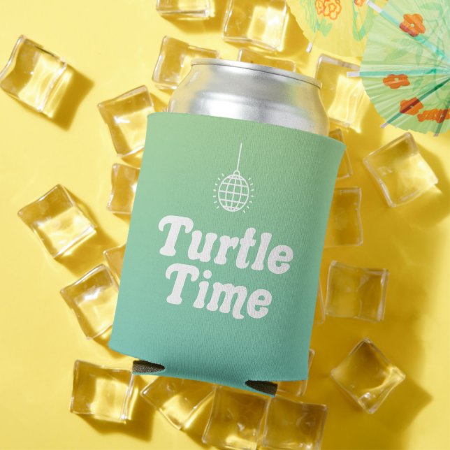 Rafraîchisseur Pour Canette Turtle Time Coozie (Été in situ)