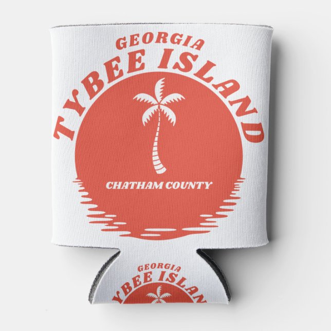 Rafraîchisseur Pour Canette Tybee Island Chatham Comté de Géorgie (Devant)