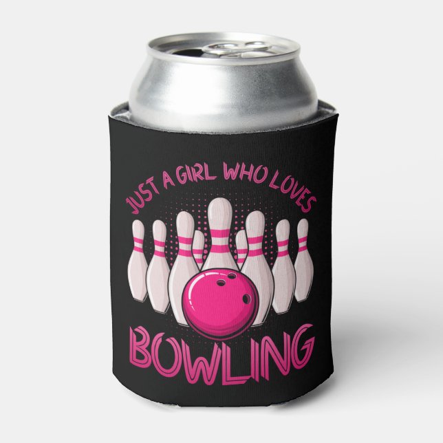 Rafraîchisseur Pour Canette Un Cadeau De Bowling Pour Filles Femmes Bowling Je (Can devant)