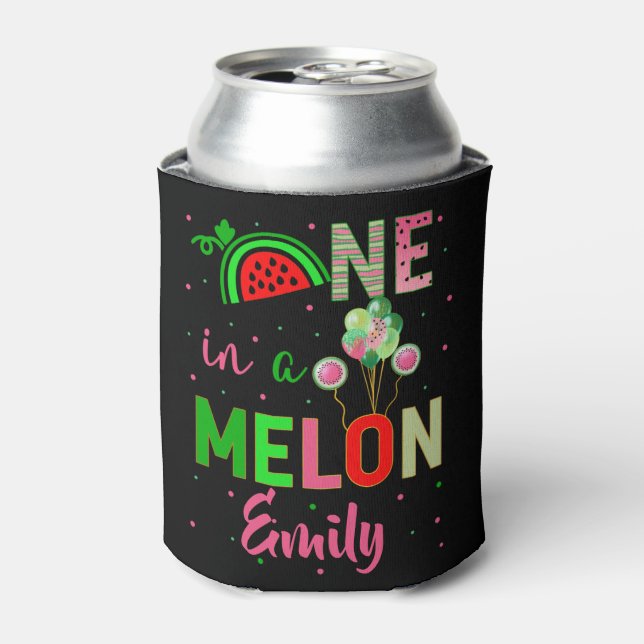 Rafraîchisseur Pour Canette Un dans une pastèque Melon Anniversaire fille jume (Can devant)