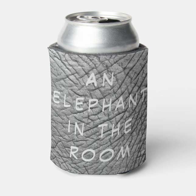 Rafraîchisseur Pour Canette Un éléphant dans la photo en peau de chambre avec  (Can Dos)