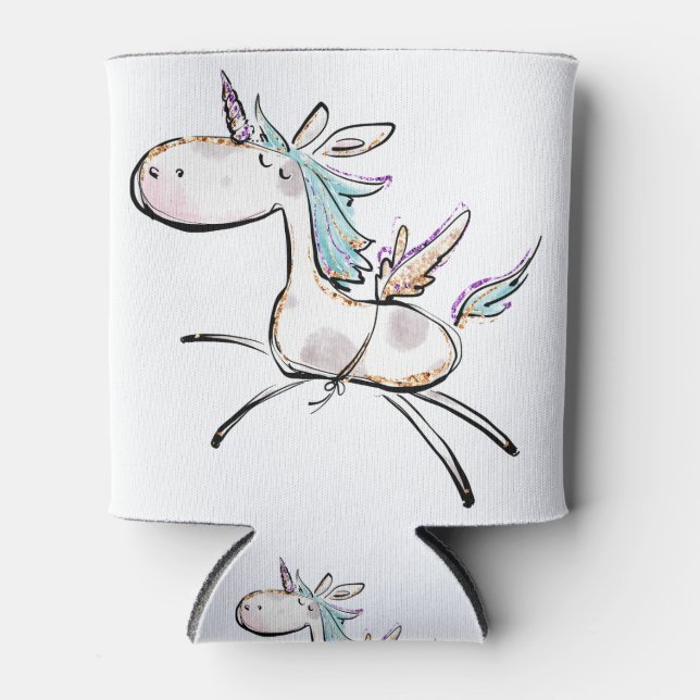 Rafraîchisseur Pour Canette Une licorne magique (Devant)