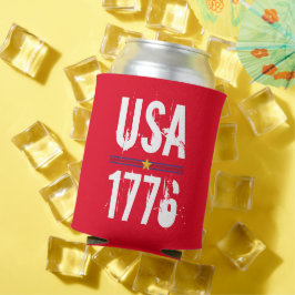 Rafraîchisseur Pour Canette USA 1776 Rouge patriotique