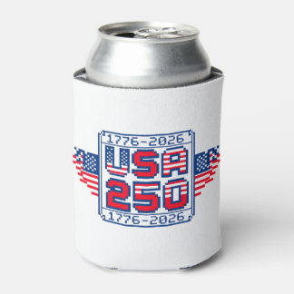 Rafraîchisseur Pour Canette USA 250 – 1776 à 2026 Pixel Art