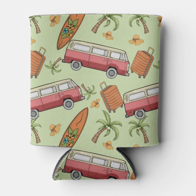 Rafraîchisseur Pour Canette Vans, planches de surf et palmiers peuvent refroid (Devant)