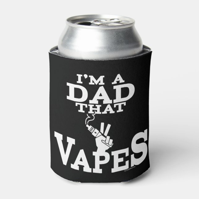 Rafraîchisseur Pour Canette VAPE | Papa That Vapes par VapeGoat™ (Can devant)