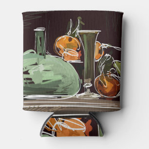 Rafraîchisseur Pour Canette Vase verte à vin de fruits expressionniste