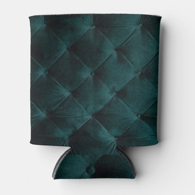 Rafraîchisseur Pour Canette Velvet Green : Élégance textile malachite (Devant)