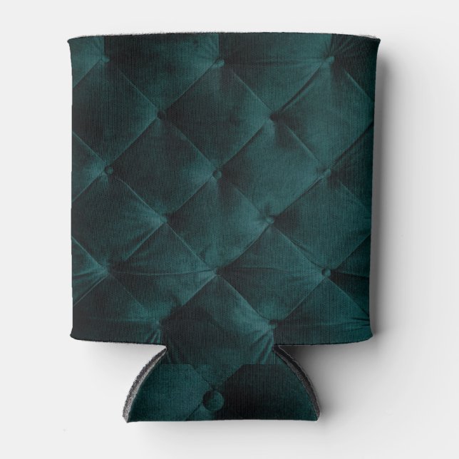 Rafraîchisseur Pour Canette Velvet Green : Élégance textile malachite (Devant)