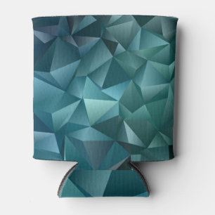 Rafraîchisseur Pour Canette Vert bleu foncé : Design cristal Abstrait
