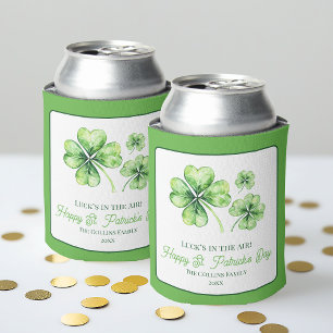 Rafraîchisseur Pour Canette Vert Quatre feuilles de trèfle Shamrock St. Patric