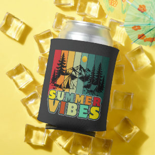 Rafraîchisseur Pour Canette vibes d'été nature camping vacances aventure