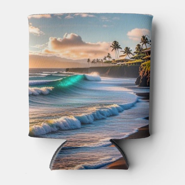 Rafraîchisseur Pour Canette Vibes tropicales (Devant)