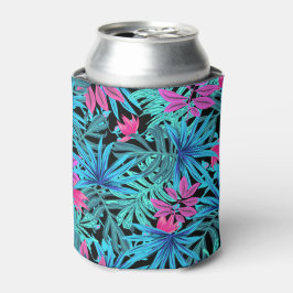 Rafraîchisseur Pour Canette Vibrant Feuille Tropical peut refroidir