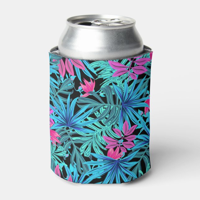 Rafraîchisseur Pour Canette Vibrant Feuille Tropical peut refroidir (Can devant)