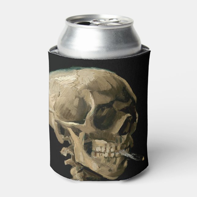 Rafraîchisseur Pour Canette Vincent van Gogh - Crâne avec cigarette brûlante (Can devant)
