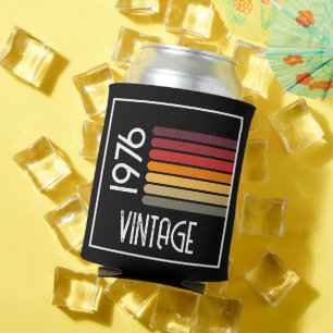 Rafraîchisseur Pour Canette Vintage 1976 Retro Stripe Sun 50e Anniversaire ros