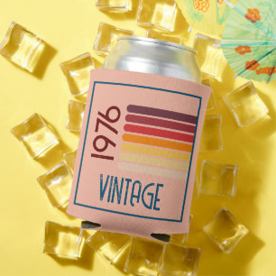 Rafraîchisseur Pour Canette Vintage 1976 Retro Stripe Sun 50e Anniversaire ros
