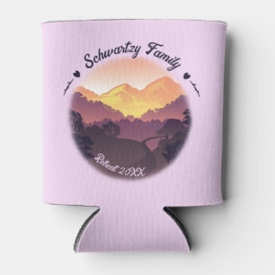 Rafraîchisseur Pour Canette Vintage Purple Jaune Farmhouse Mountain Sunset